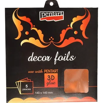 Okenní dekorace Dekorační fólie 5ks - bronzová