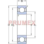 SKF 6204-2Z kuličkové ložisko