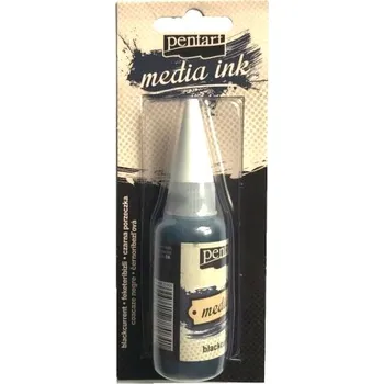 Media ink PENTART - alkoholový inkoust 20ml - černý rybíz