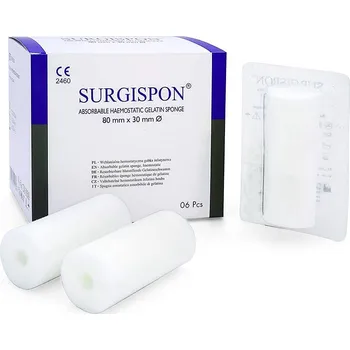Zdravotnický materiál Aegis - Aegis Surgispon tampon 80x30 mm, 6 ks
