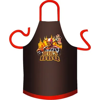 Kuchyňská zástěra Bavlněná zástěra Ďábelské BBQ