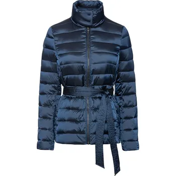 esmara® Dámská prošívaná bunda s páskem (M(40/42), navy modrá)