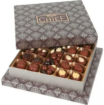 Bonboniéra Bolçi Prestige Chief výběr z čokoládových pralinek a oříšků 350 g