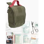 MILTEC Individuální lékárnička AFAK vybavená sada první pomoci 25-dílná v pouzdře Molle Laser Oliv Drab zelená