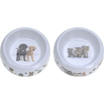 Miska pro psa miska pro zvířata 16cm KOČKA, PES melamin, mix dekorů