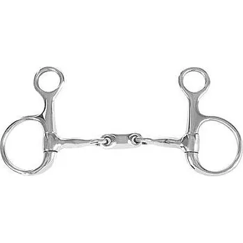 Vybavení pro koně Udidlo baucher pony - 2x lomené Horze nerezové 11,5 cm
