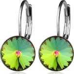 Ocelové náušnice s krystaly Swarovski, VITRAIL MEDIUM