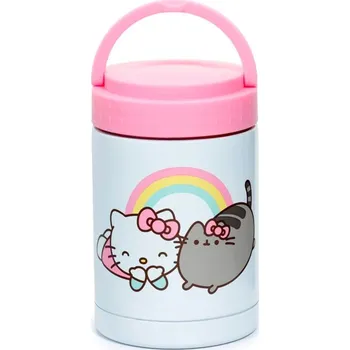 Sada nádobí Obědový termobox s kočkami Pusheen a Hello Kitty