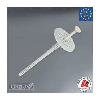 Hmoždinka LIKOV Fasádní hmoždinka WKRET-MET ® - FIXPLUG 8 s plastovým trnem délka 130mm