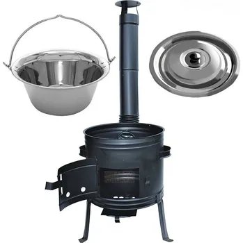 kotlíky Kotlíkový set Párty nerez LUX 1,2 31 cm 6 L (gulášová souprava pro zahradní párty)