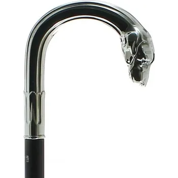 Vycházková hůl stříbrná (Ag 925) Fayet hlava psa - stříbrná (puncovaná)