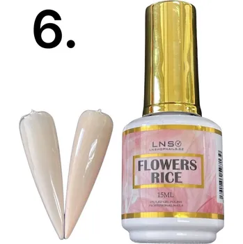 Lak na nehty 06.. Gellac Flowers Rice 15ml