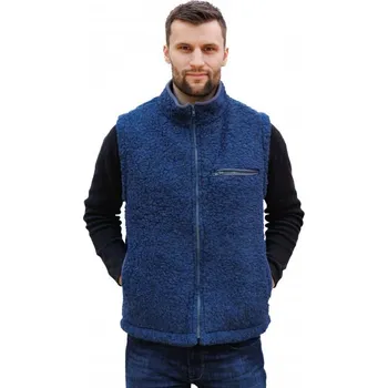 Dámská vesta Wooline Vesta z ovčí vlny pánská Sport tmavě modrá 2XL