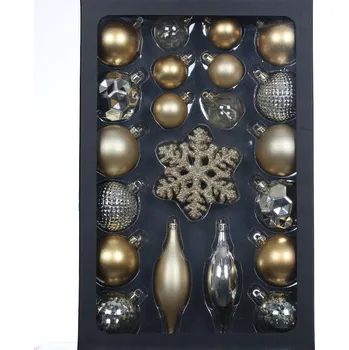 Vánoce RXL 387 Sada ozdob 25ks ZLATÉ RETLUX