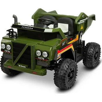 Dětské elektrovozidlo TOYZ Tank elektrické vyklápěcí auto zelené