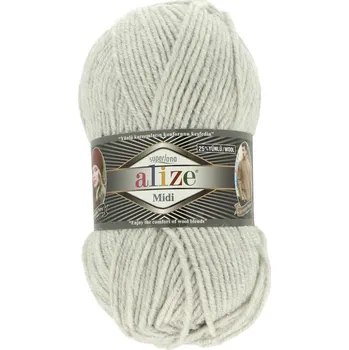 Galanterie Alize Superlana Midi 208 melírovaná světle šedá