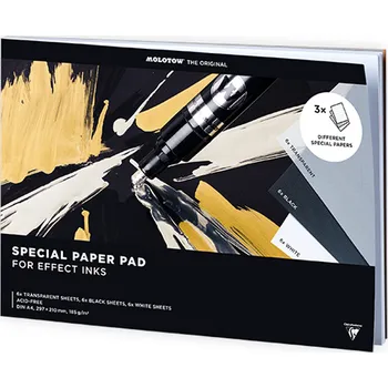 Sada speciálních papírů MOLOTOW A4, 18 listů