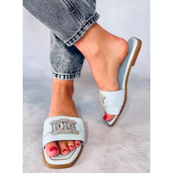 Dámské polobotky Dámské pantofle T527 Světle modrá - Seastar světle modrá 36