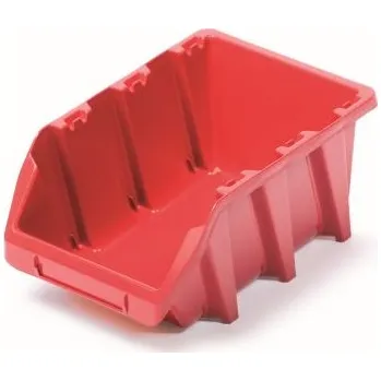 Úložný box Prosperplast Plastový úložný box BINEER LONG 120x77x60 mm - barva: červená, sada 24 ks