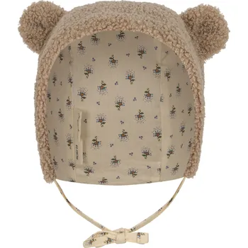 Kojenecká čepice Konges Slojd Konges Sløjd Medvídková čepička Oxford Tan Velikost: 86 / 12-18m Konges Sløjd Grizz Hat