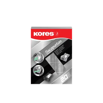 Kovové ořezávátko Kores Sacapuntas, černé, stříbrné