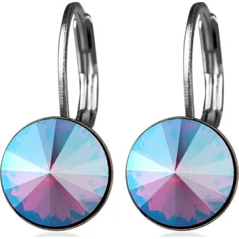 Náušnice Ocelové náušnice s krystaly Swarovski, SAPPHIRE SHIMMER