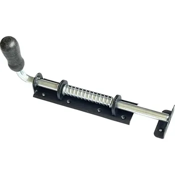 Nábytkové kování ADOBY Zástrč pružinová s dřev.koncovkou WSP300c 300x50mm černá