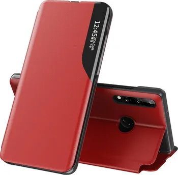 Pouzdro na mobilní telefon Eco Leather View pro Huawei P40 Lite E červené