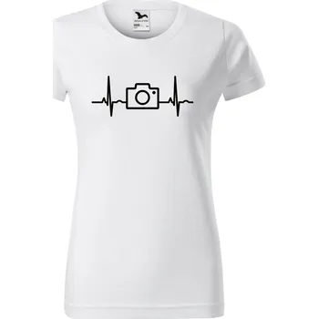Dámské tričko - EKG fotografka Barva: Bílá, Velikost: XL
