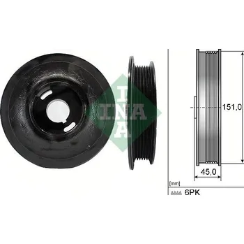 Řemenice, klikový hřídel Schaeffler INA 544 0072 10