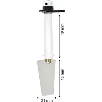 RC náhradní díl Raboesch kormidlo kompletní kov 22x40mm