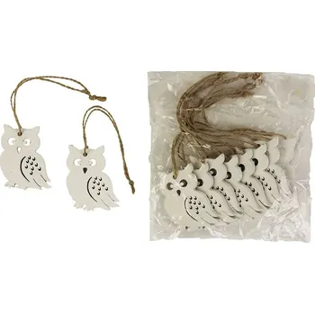 Velikonoční dekorace Sovičky dekorační, 10ks D1405/B