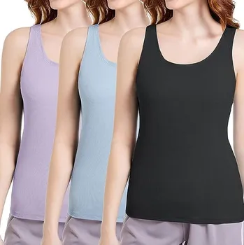 Dámská tílka 3ks v balení Šedá, šedá, bílá L