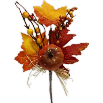 umělá květina Větvička podzim textil 26cm