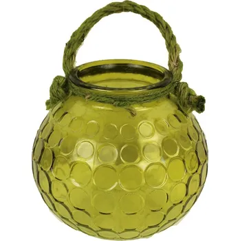 Svícen Skleněná dekorace zelená S0073/M