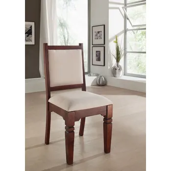 SUNO CAMBRIDGE Jídelní židle čalouněná, akácie