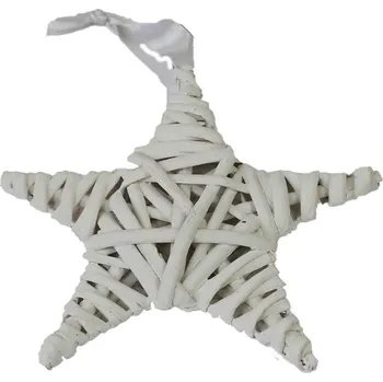 Vánoční dekorace Hvězda 20cm bílá P0816-01