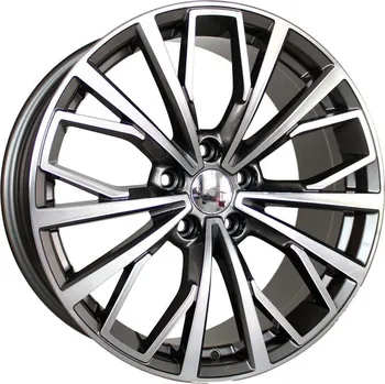 Disk Alu kola Racing Line B1453, 19x8.5 5x112 ET40, šedivá + leštění vhodné pro Audi A4 B9 (od 2015), Audi A6 (od 2018), Audi A6 Allroad C8 (od 2019), Audi S4 B9 (od 2016)