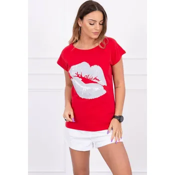 Dámské tričko Kesi Dámské tričko s potiskem Into červená Univerzální