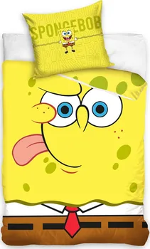 Ložní povlečení Dětské povlečení Sponge Bob Emoji 140 x 200, 70 x 90 cm zipový uzávěr