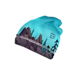 Dětská fleecová čepice Wamu Dragon Fantasy - modrá obvod hlavy 44-48 cm