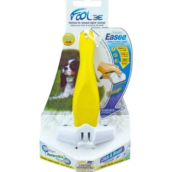 Kartáč pro zvířata Hřeben FoOlee Easee DOG S žlutý