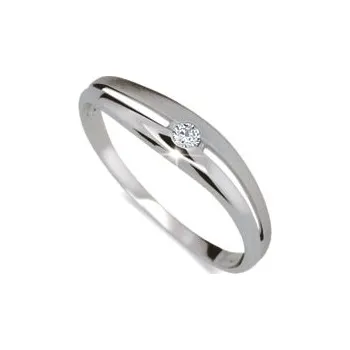 Prsten Steel Edge Stříbrný prsten se zirkonem 1661 Velikost: 59