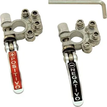 Autobaterie Akumulátorové svorky - sada + / - rychloupínací