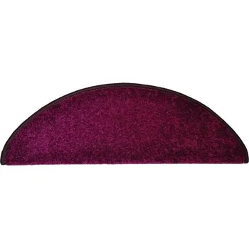 Koberec Vopi Nášlapy na schody Eton fialový půlkruh, samolepící - 28x65 půlkruh (rozměr včetně ohybu) - 1 rok na vrácení + DOPRAVA ZDARMA k Vám i zpět
