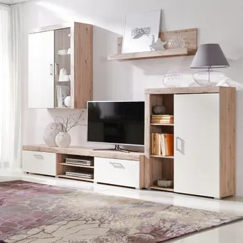 Obývací stěna Obývací stěna SAMBA k | sestava A | 4 díly | san marino/krémová