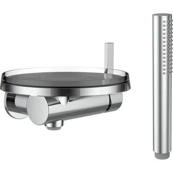 Vodovodní baterie Laufen Kartell podomítková sprchová baterie pro 1-bodový Simibox, chrom H3313390041411