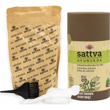 Barva na vlasy SATTVA Henna Světle Hnědá, 150 g