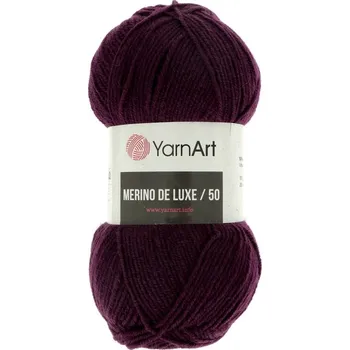 Galanterie YarnArt Merino De Luxe 50 10094 švestkově fialová