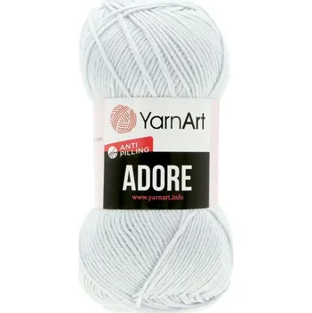 Galanterie YarnArt Adore 363 šedá modrá